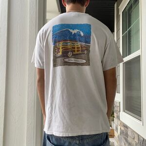 Quiksilver Men's White and Cream T-shirt